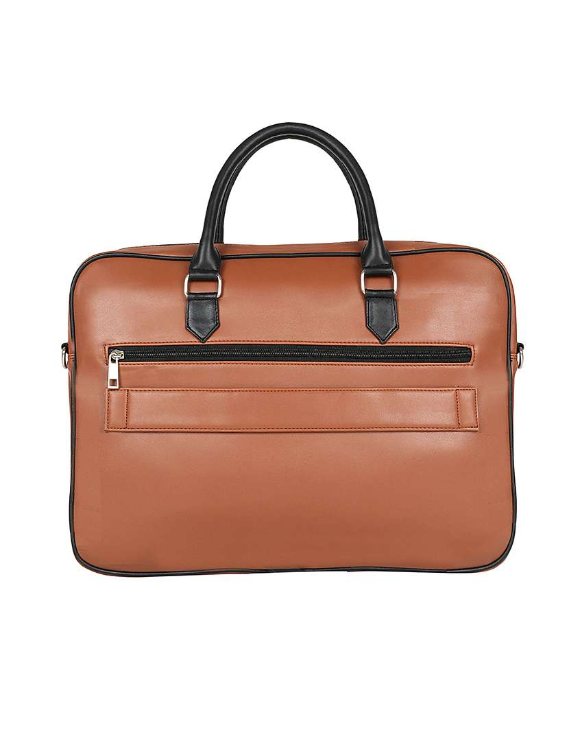 nude leatherette (pu) regular laptop bag - 17567361 -  Standard Image - 1