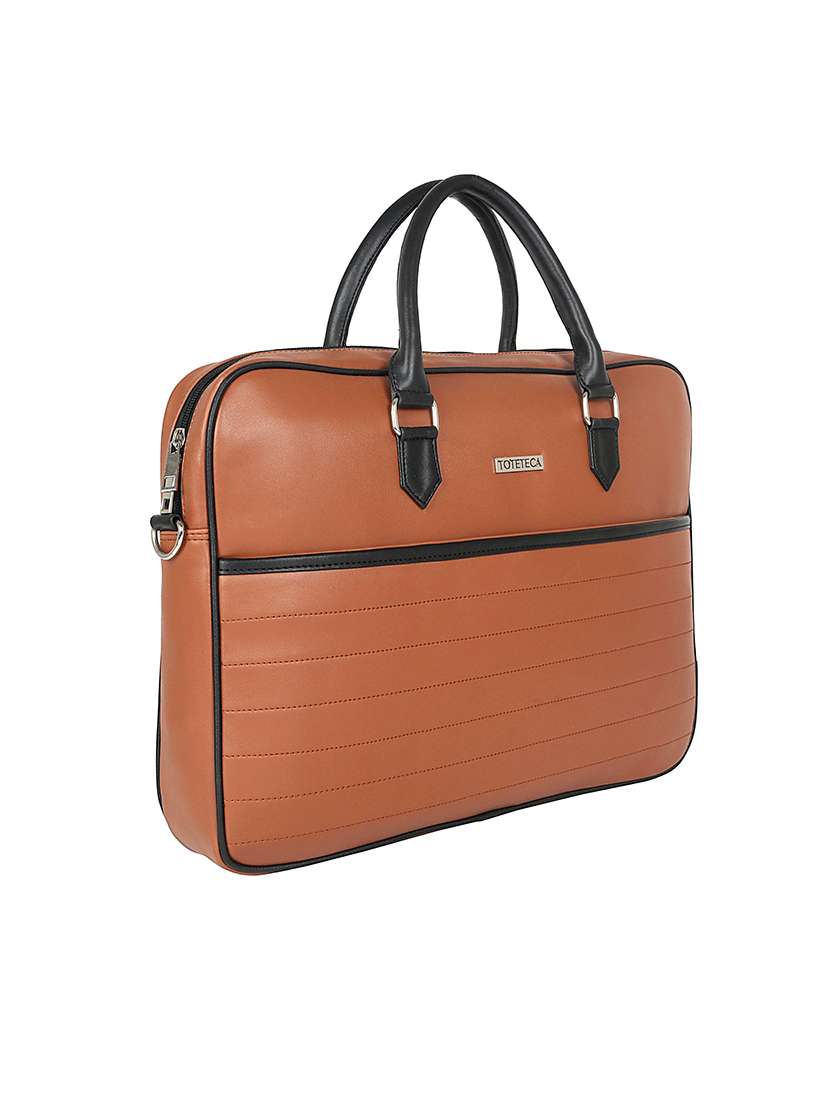 nude leatherette (pu) regular laptop bag - 17567361 -  Standard Image - 4