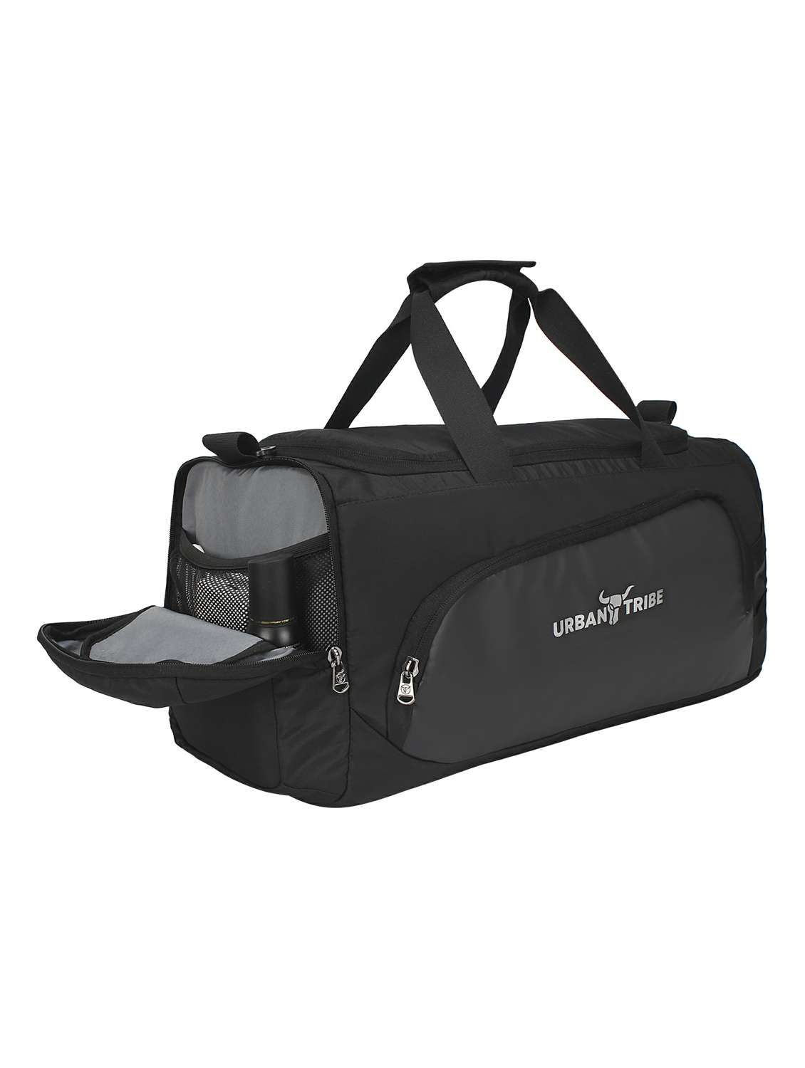 black polyester dufflebag - 17567611 -  Standard Image - 4