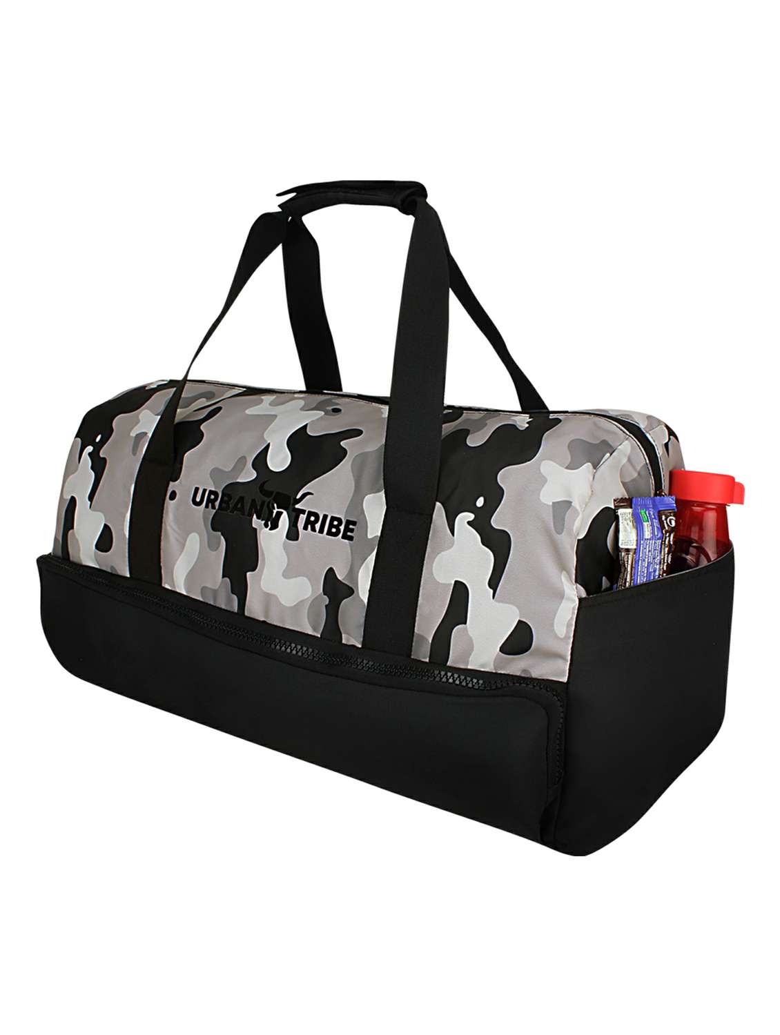 grey polyester dufflebag - 17567613 -  Standard Image - 4