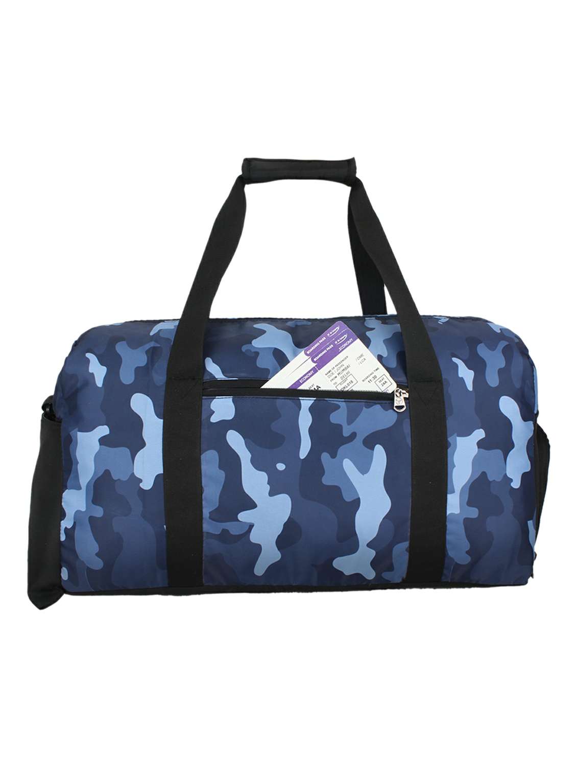 blue polyester dufflebag - 17567614 -  Standard Image - 1