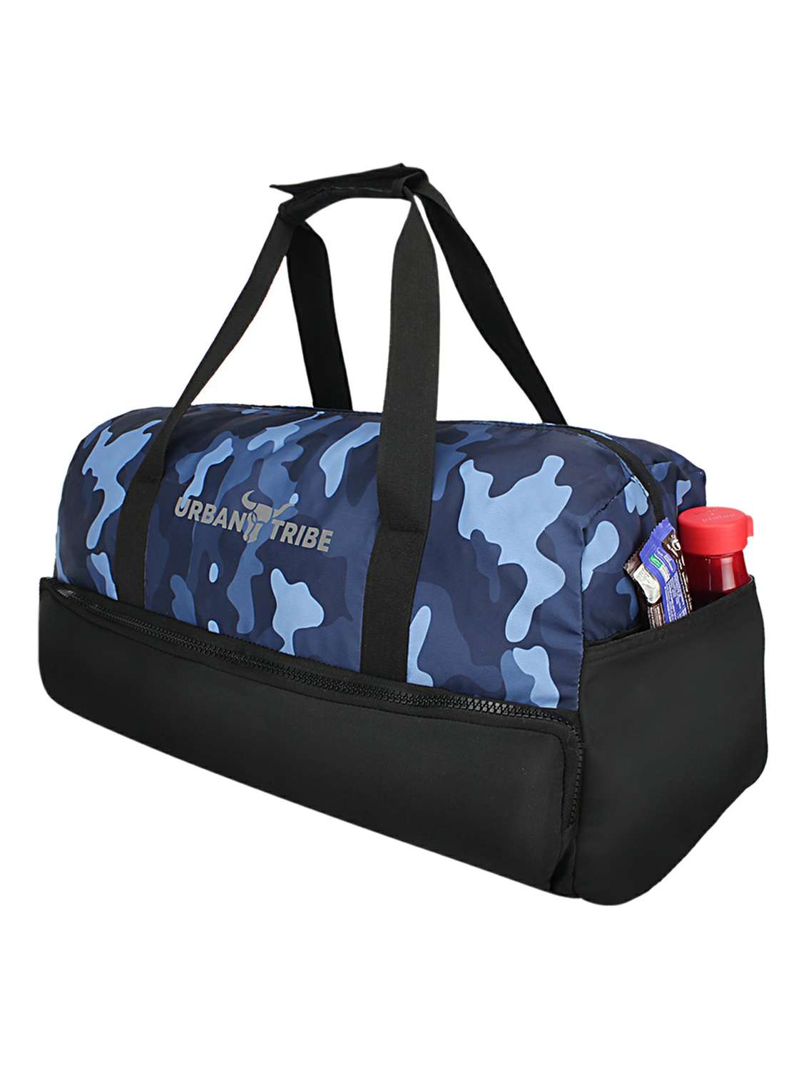 blue polyester dufflebag - 17567614 -  Standard Image - 4