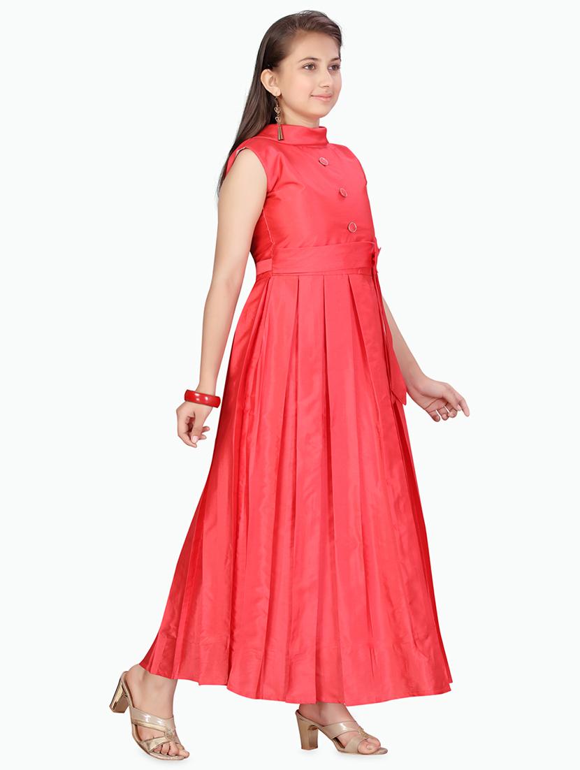 red silk blend party gown - 17568436 -  Standard Image - 1