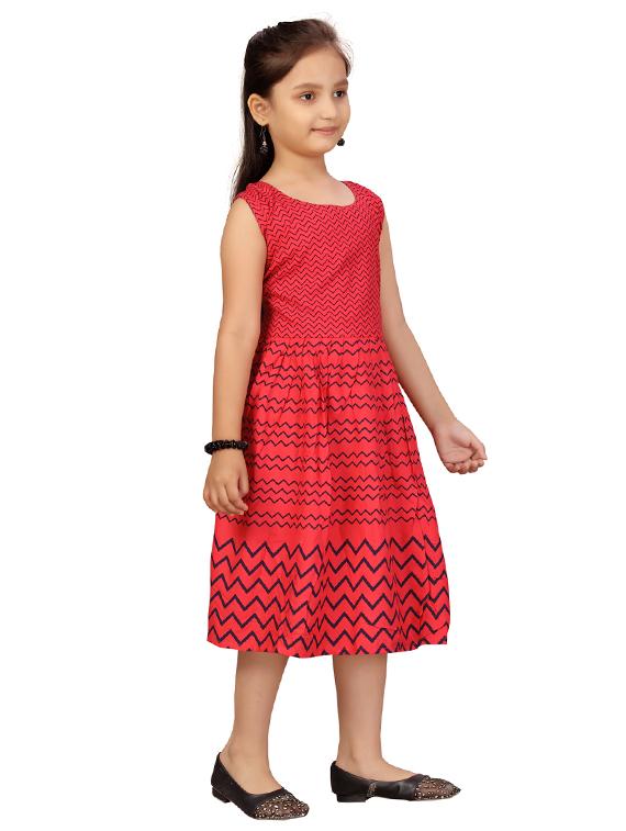 red cotton party gown - 17568451 - Standard Image - 1