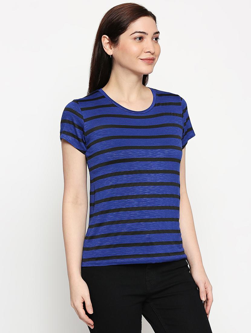 round neck striped tee - 17569540 - Standard Image - 1