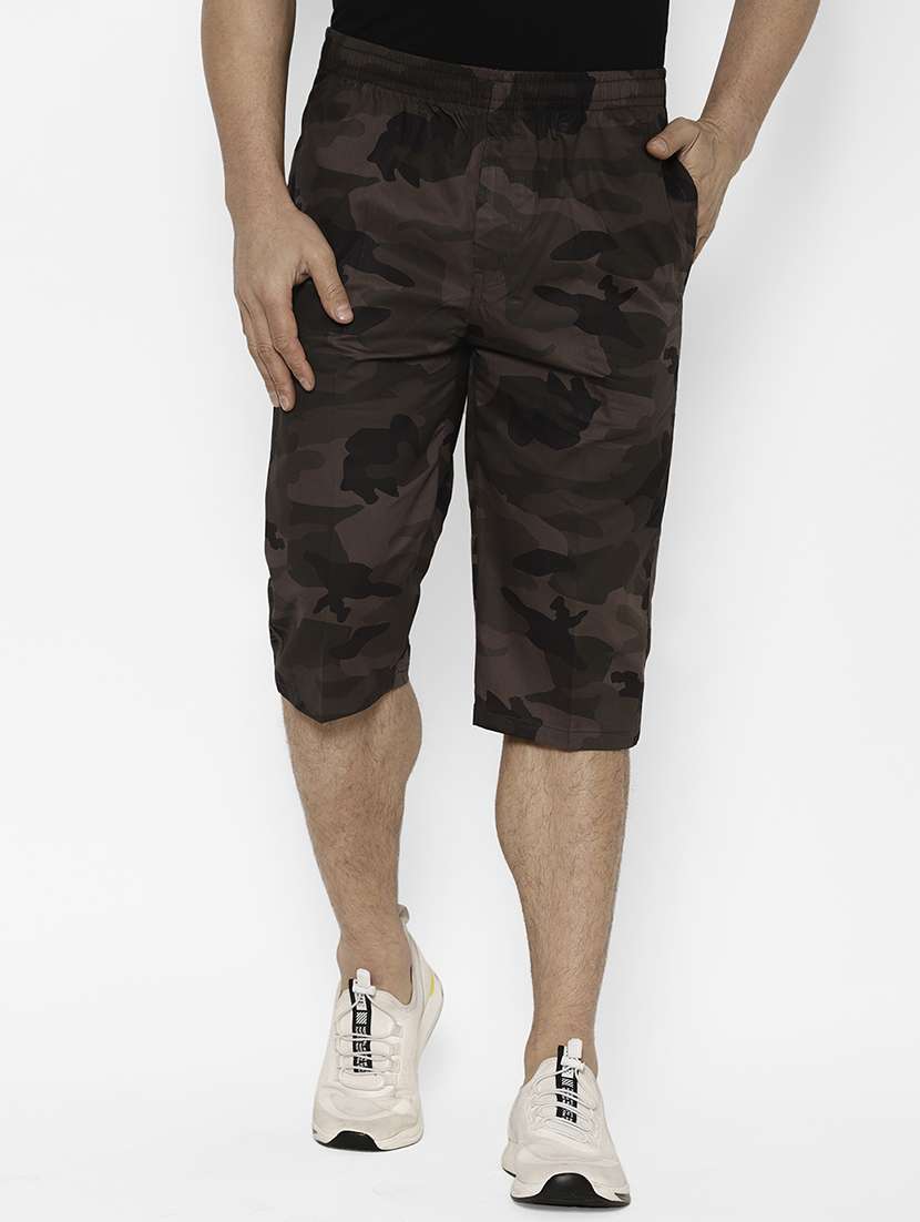 brown camouflage three - fourth