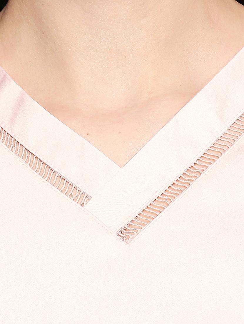 overlap neck solid top - 17570771 - Standard Image - 4