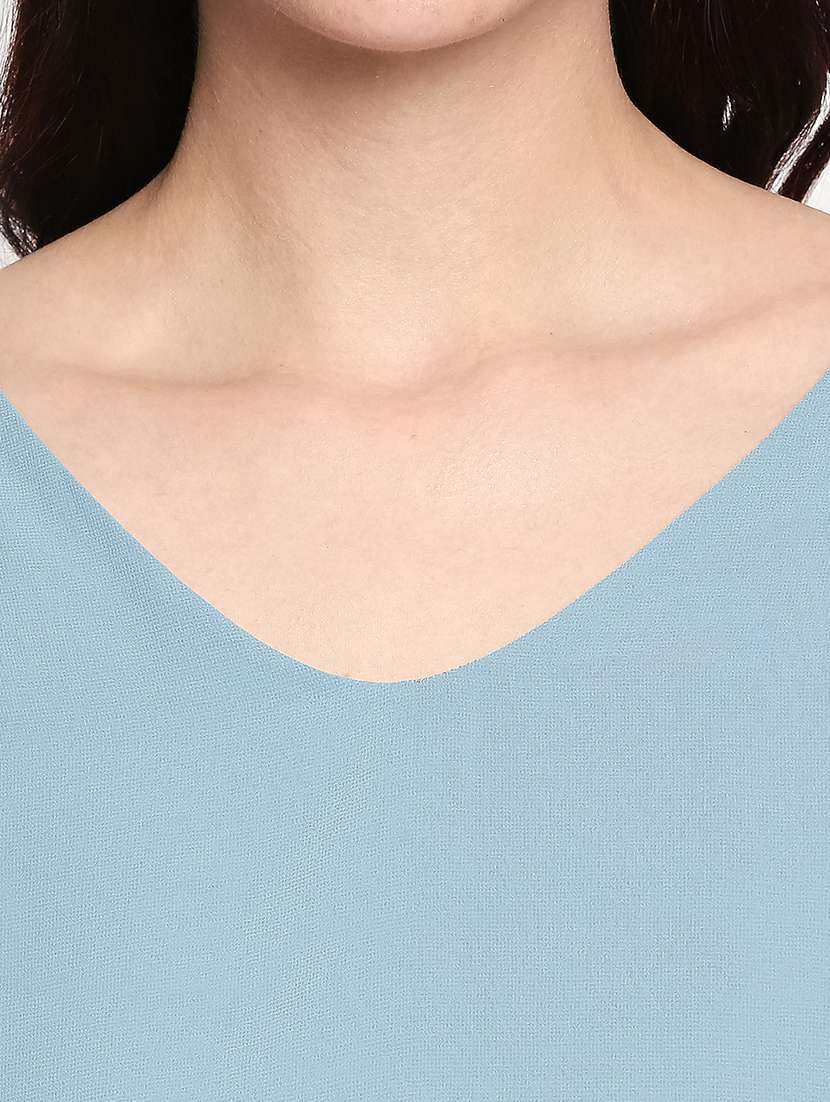 cape sleeves solid tunic  - 17571092 -  Standard Image - 4