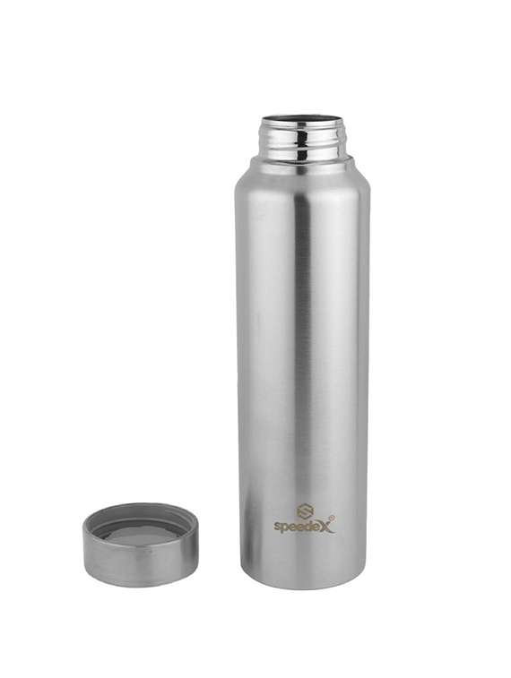 speedex stainless steel fridge water bottle/refrigerator bottle/thunder with sipper cap 1000 ml black - 17571399 -  Standard Image - 1