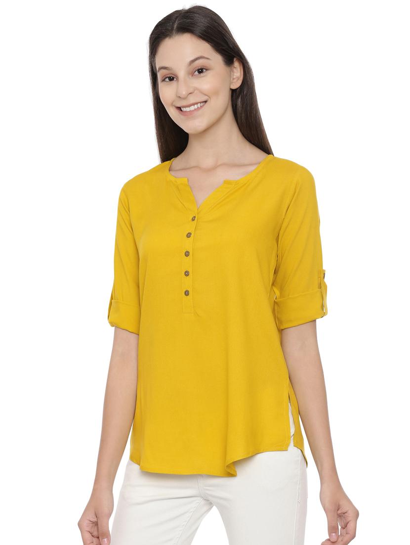 women's straight notch neck top - 17571433 -  Standard Image - 1