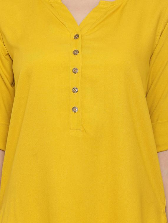 women's straight notch neck top - 17571433 - Standard Image - 4