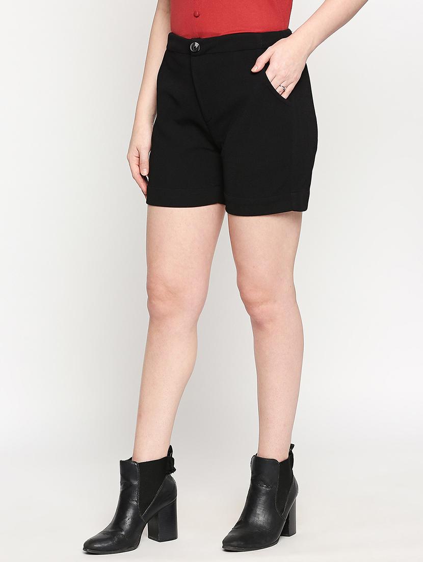 high rise regular shorts - 17572291 - Standard Image - 1