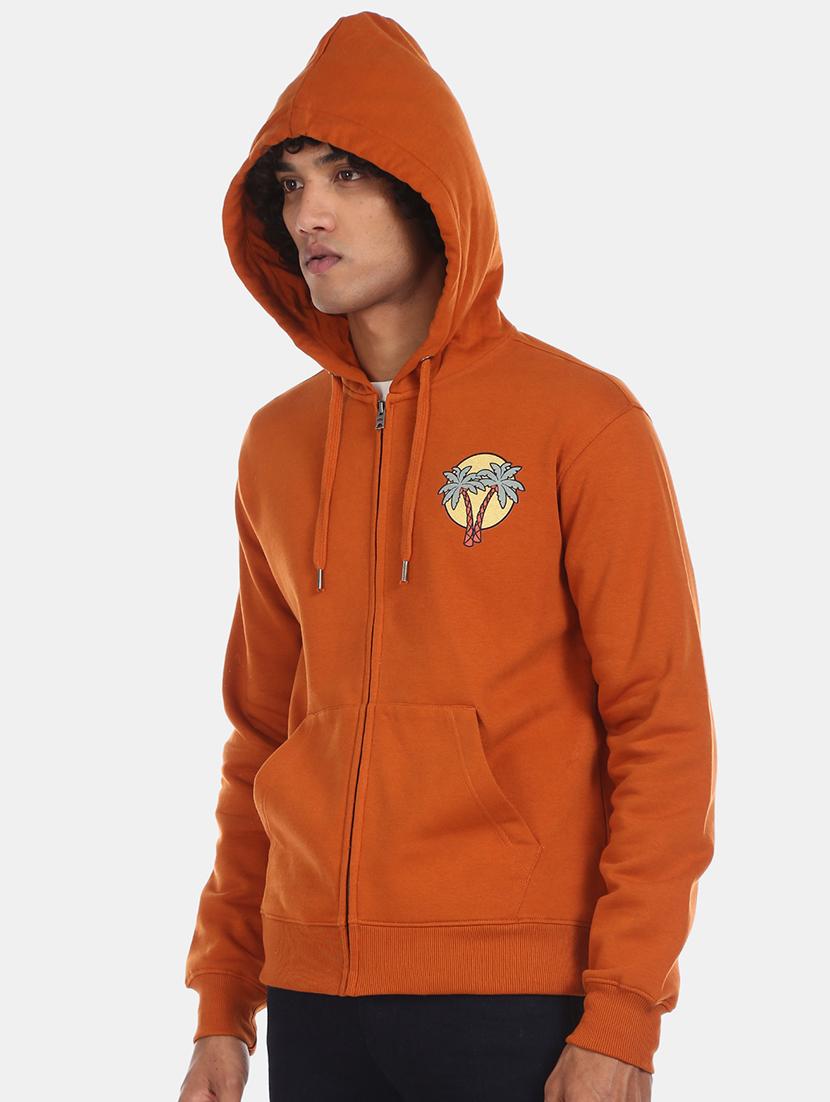 orange printed sweatshirt - 17572779 - Standard Image - 1
