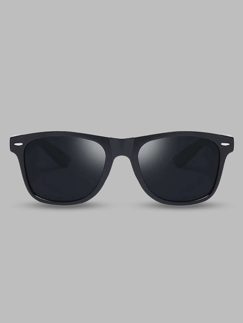 lorenz matte finish rubber sunglasses for men & women (lens-brown||frame-black) | sn-1 - 17572805 -  Zoom Image - 0
