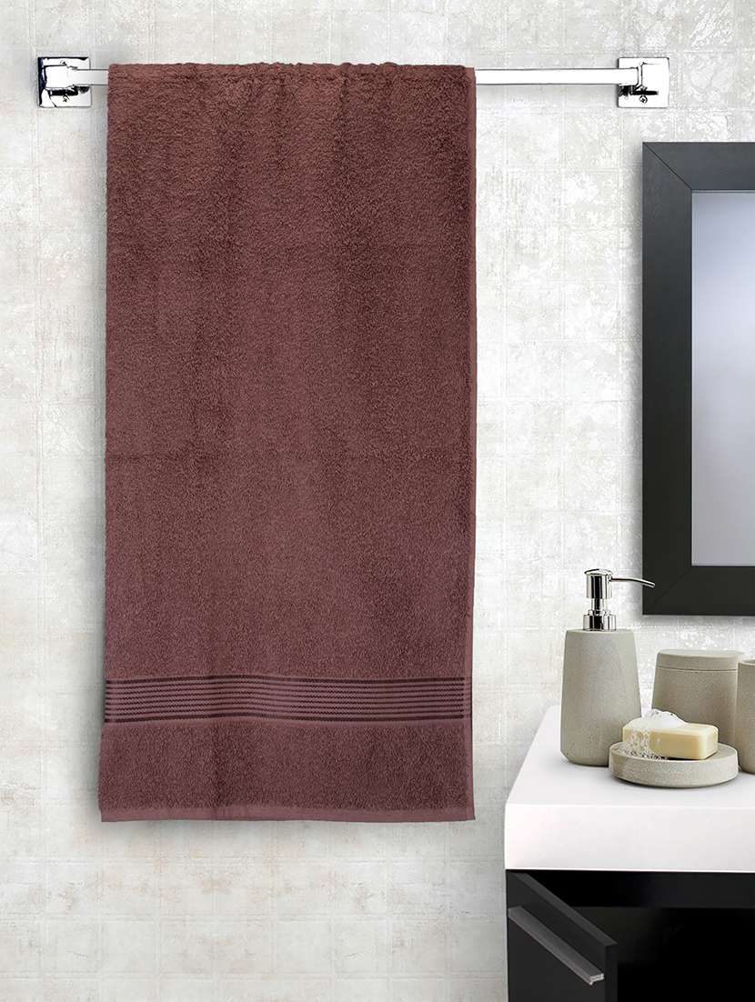 lorena 100% cotton super-soft terry towels -1pc bath towel (d`ross) solid-brown