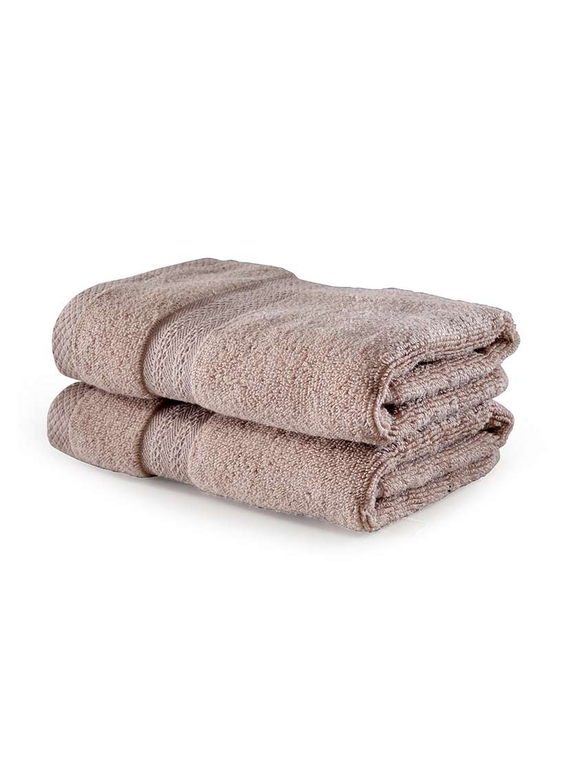 bianca zero-twist 100% cotton ultra-fluffy towels -2pc hand towel (paradiso) solid-wheat