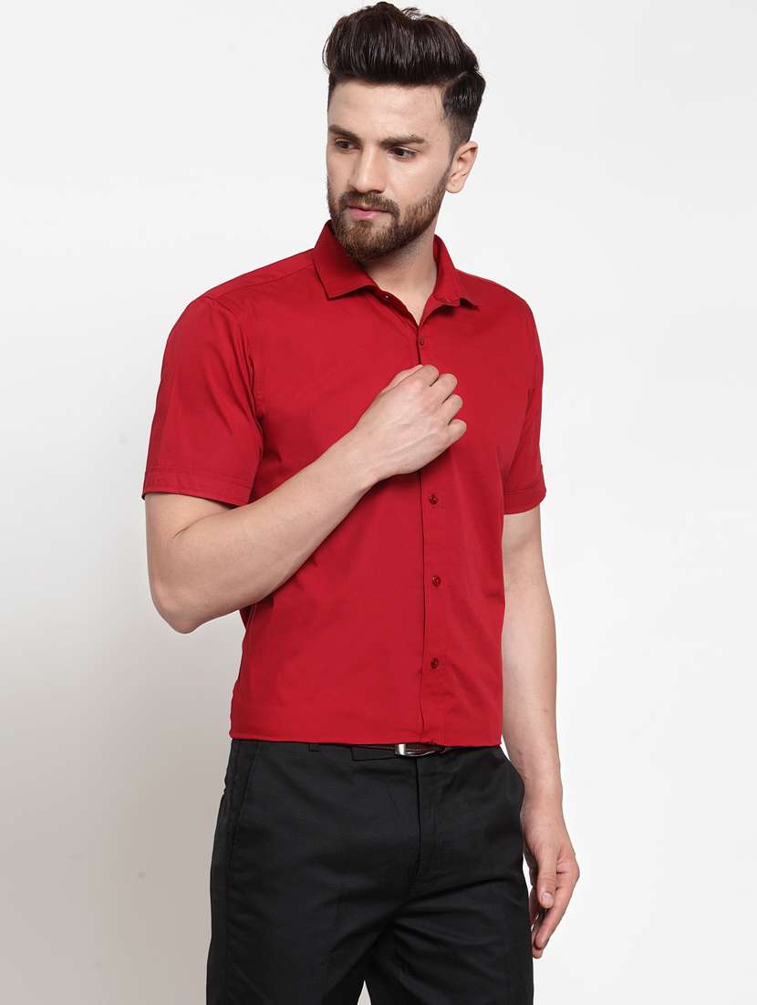 mens solid casual shirt - 17573870 -  Standard Image - 1