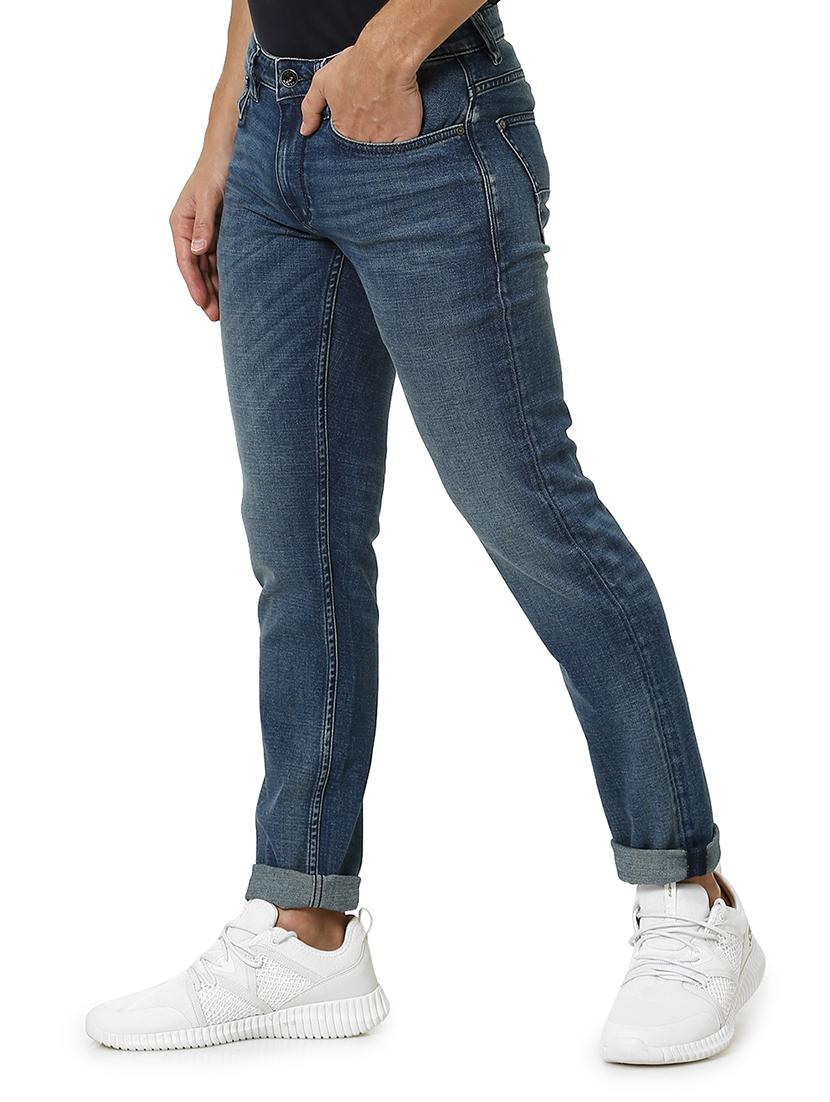 blue light washed denim jeans - 17574295 - Standard Image - 1