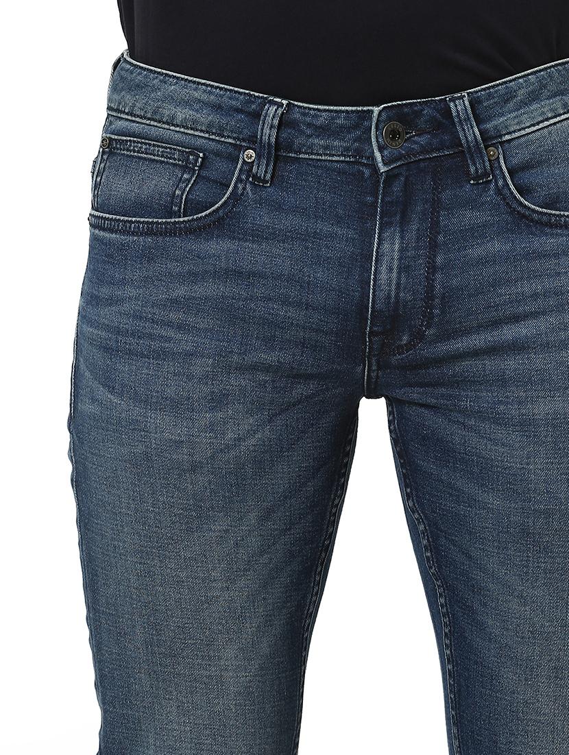 blue light washed denim jeans - 17574295 - Standard Image - 4