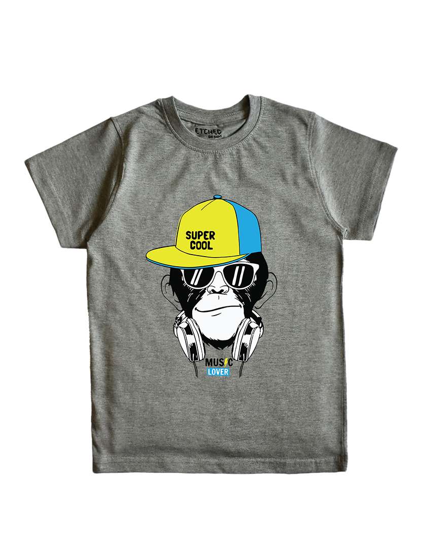 grey printed t-shirt 