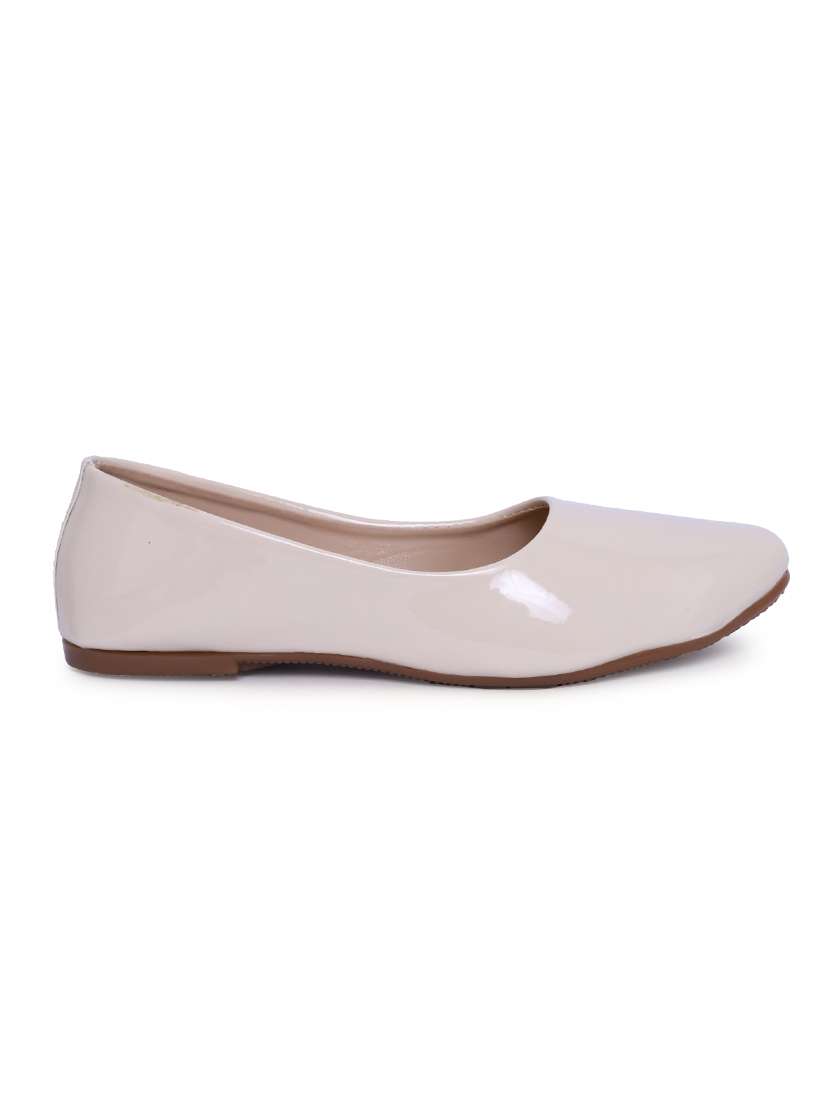 nude sheet slip on ballerina - 17578239 -  Standard Image - 1