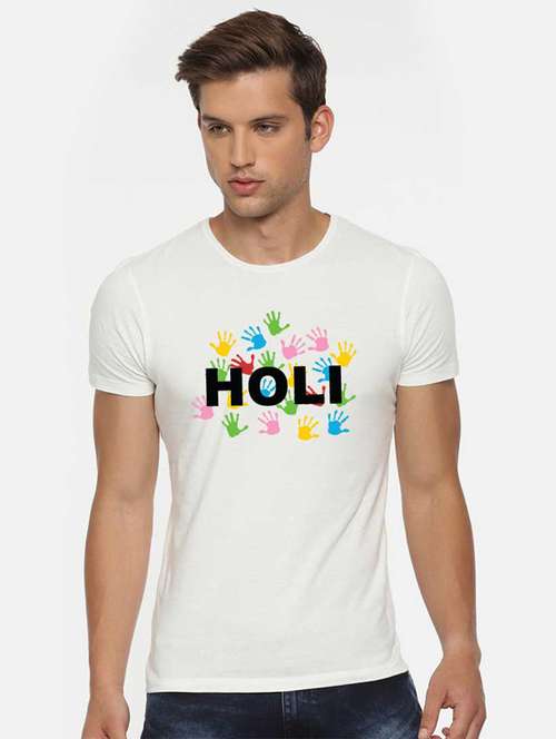 white printed t-shirt - 17578731 - Standard Image - 0