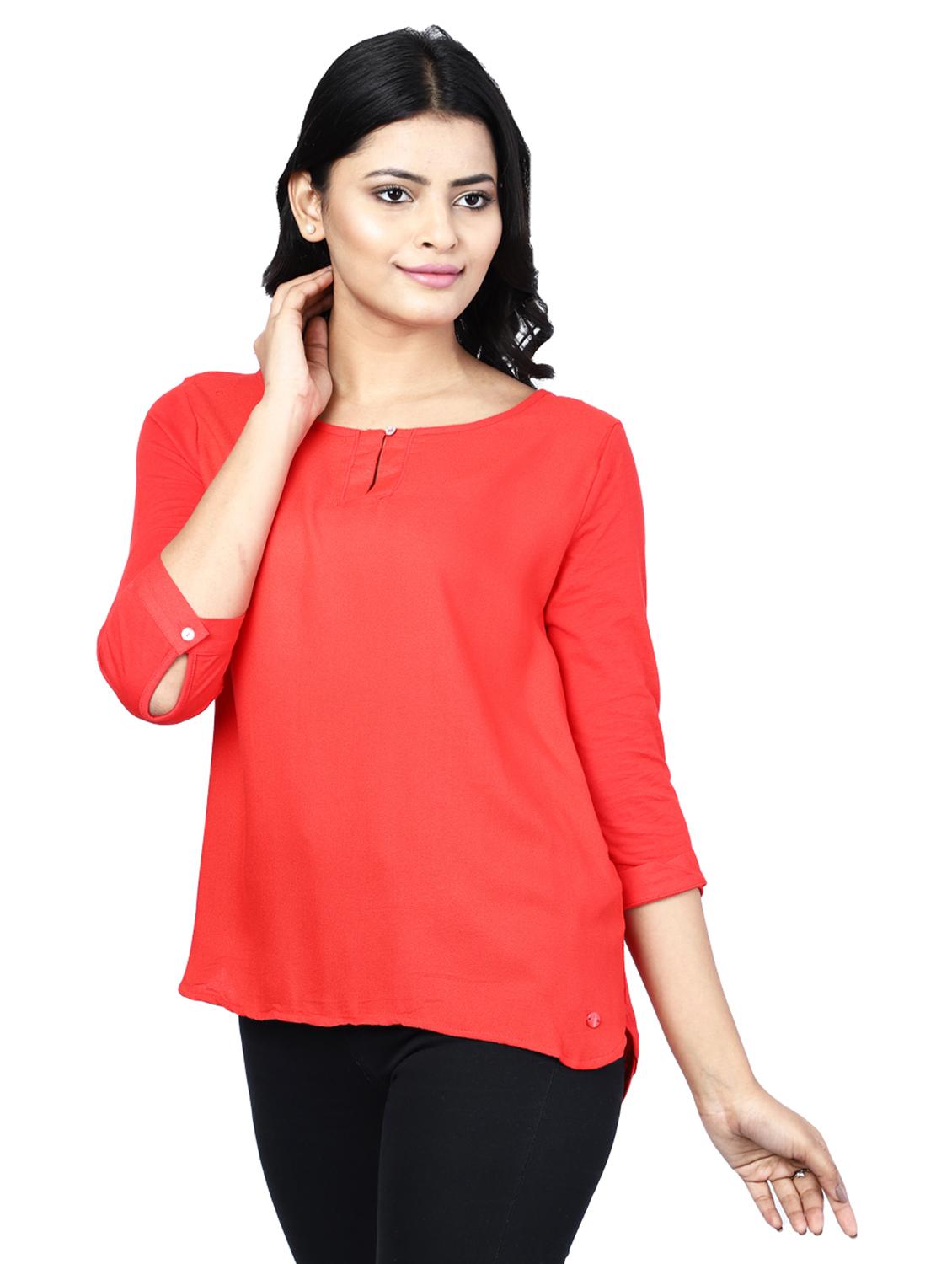 keyhole neck solid top  - 17580124 -  Standard Image - 1
