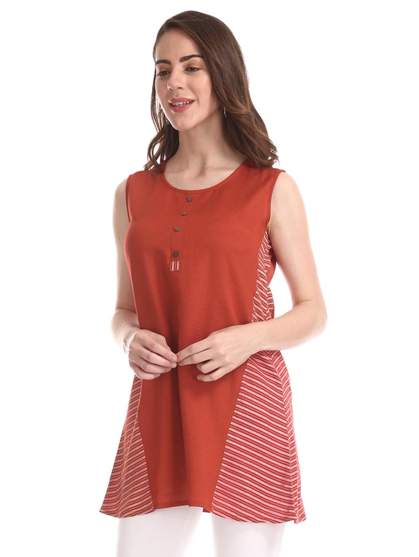 round neck a-line tunic - 17581168 -  Standard Image - 1