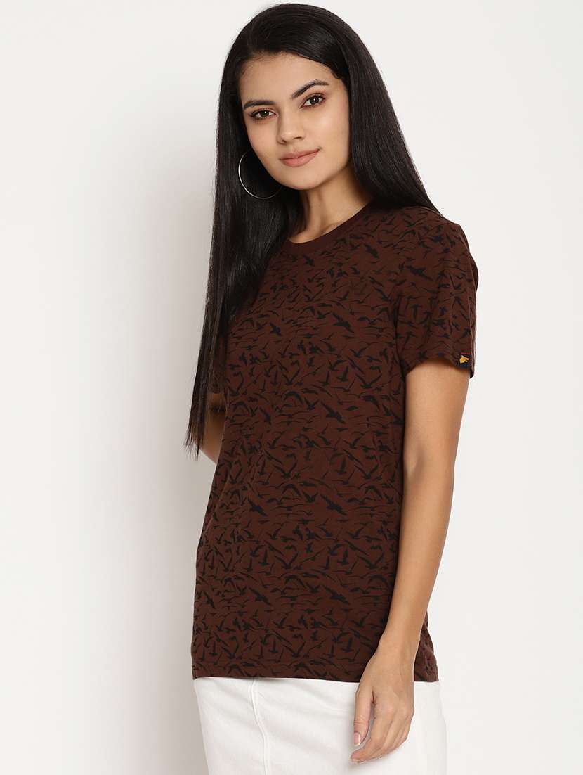 women's all over print round neck t-shirt - 17581295 -  Standard Image - 1