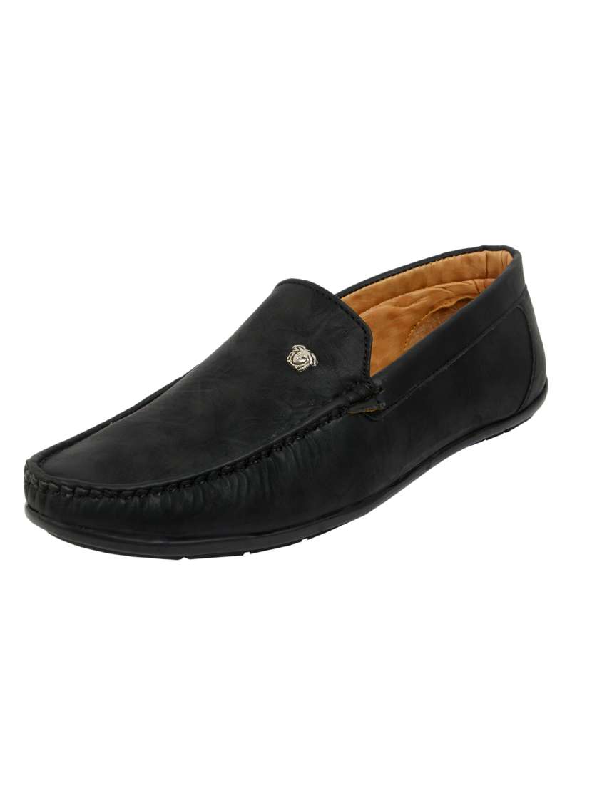 black patent leather slip on loafers