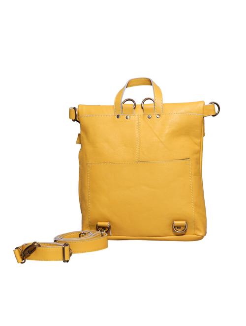 yellow leather utility backpack - 17583808 - Standard Image - 0