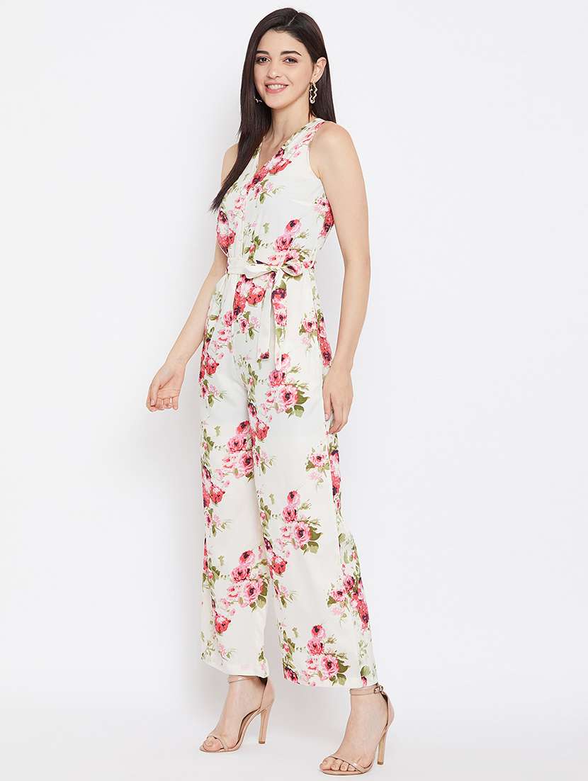 floral full leg jumpsuit - 17583902 -  Standard Image - 1