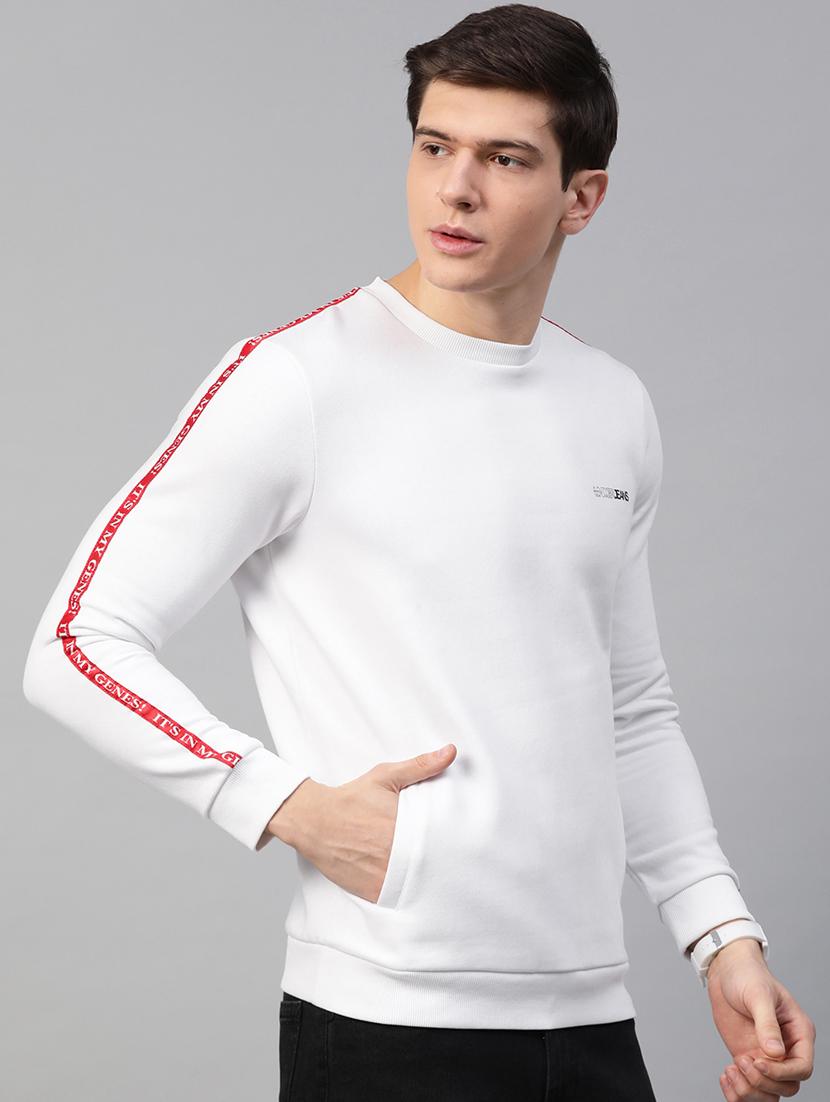 white taped sweatshirt - 17584146 - Standard Image - 1