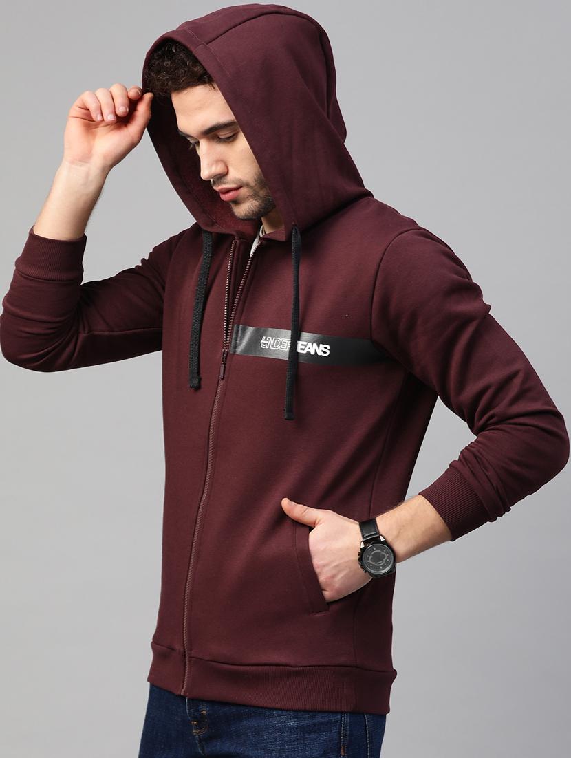 maroon printed sweatshirt - 17584176 -  Standard Image - 1