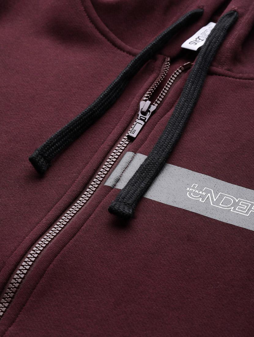 maroon printed sweatshirt - 17584176 - Standard Image - 4