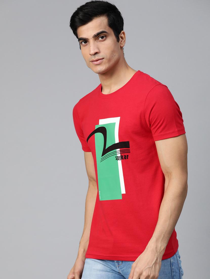 red printed t-shirt - 17584193 - Standard Image - 1