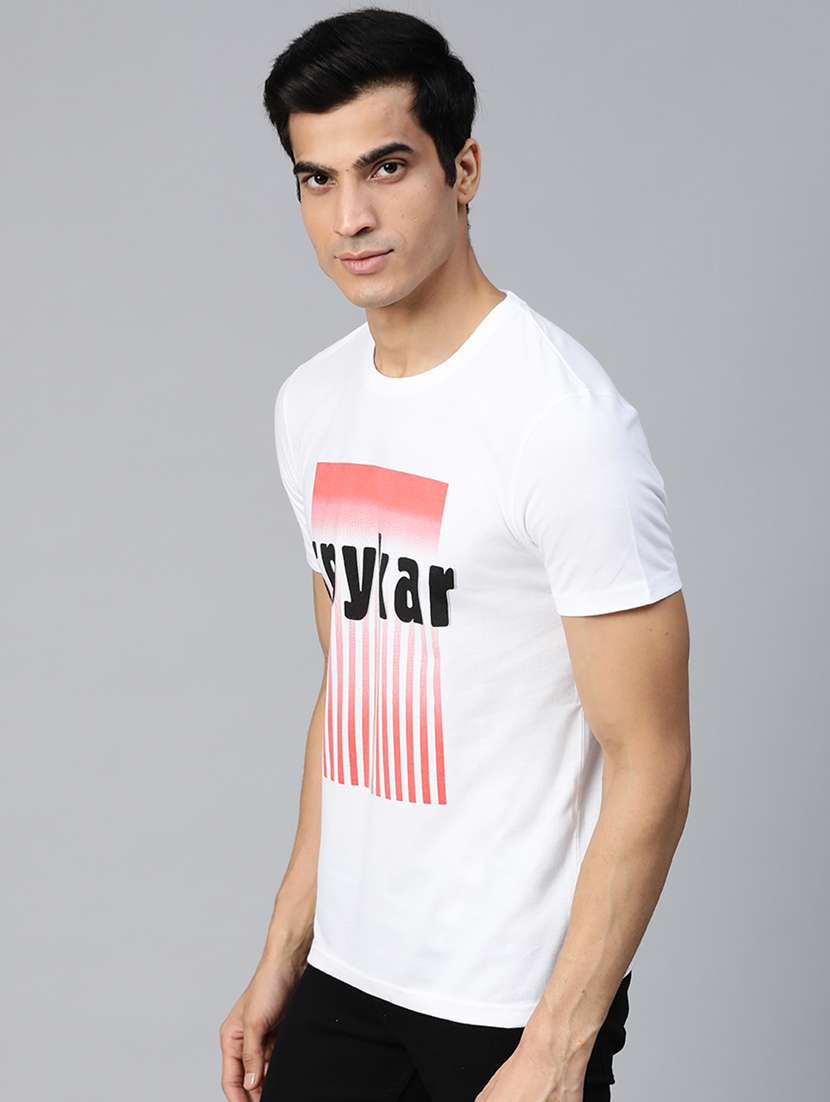 white printed t-shirt - 17584195 -  Standard Image - 1