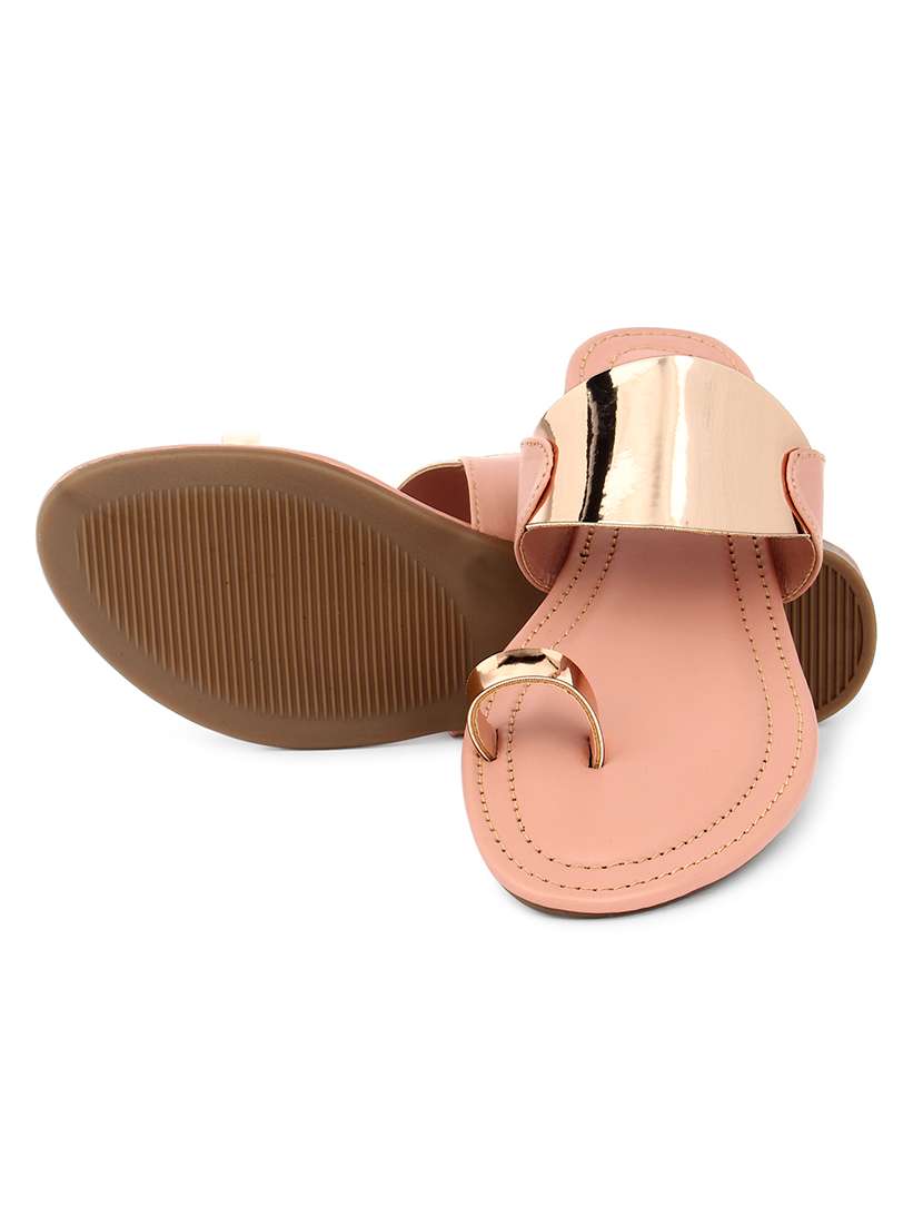 pink synthetic slip on sandals - 17584945 -  Standard Image - 4