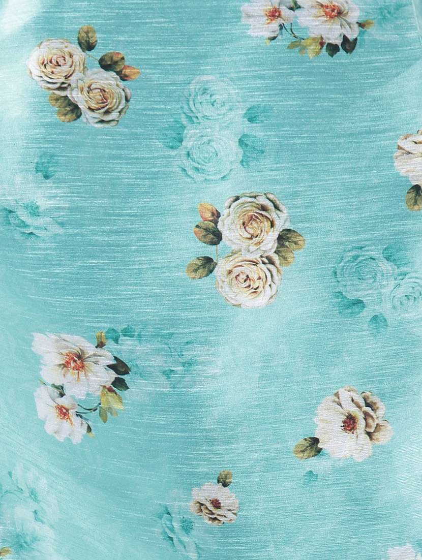 light blue floral ethnic wear set - 17585777 - Standard Image - 4