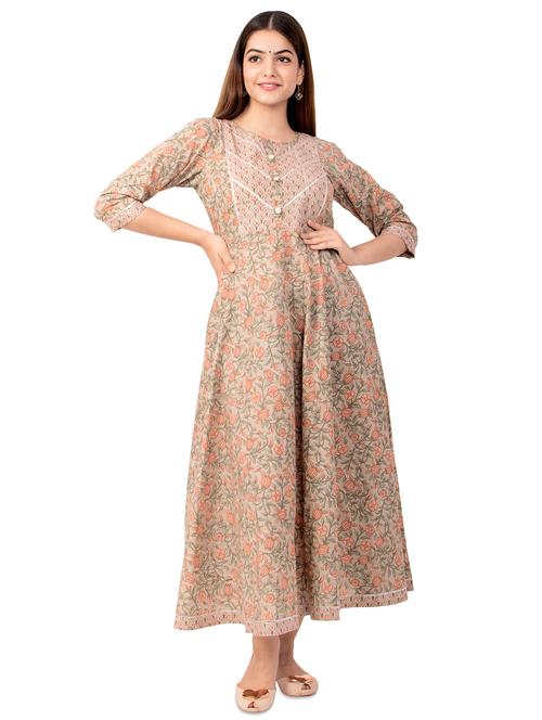 women's flared kurta - 17586876 - Standard Image - 0
