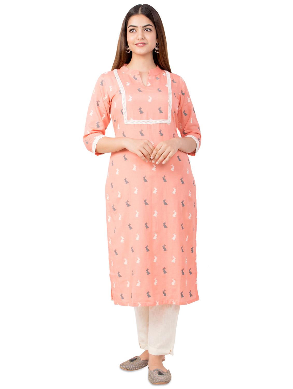women's straight kurta - 17586879 - Zoom Image - 0