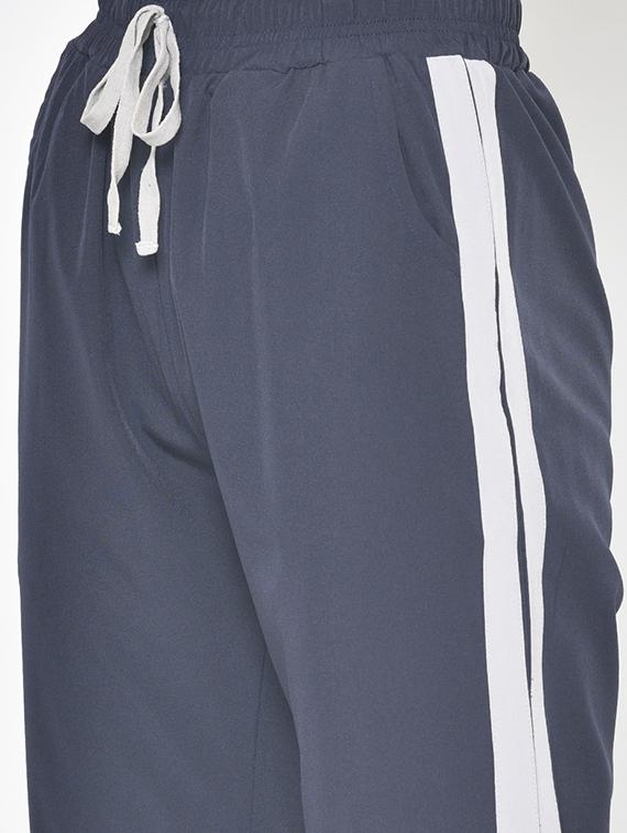 drawstring waist side taped track pant - 17587375 - Standard Image - 4