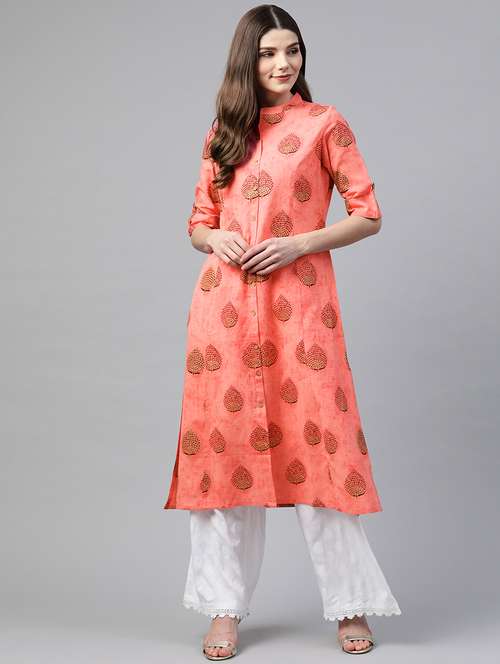women's front slit kurta - 17587397 -  Standard Image - 0