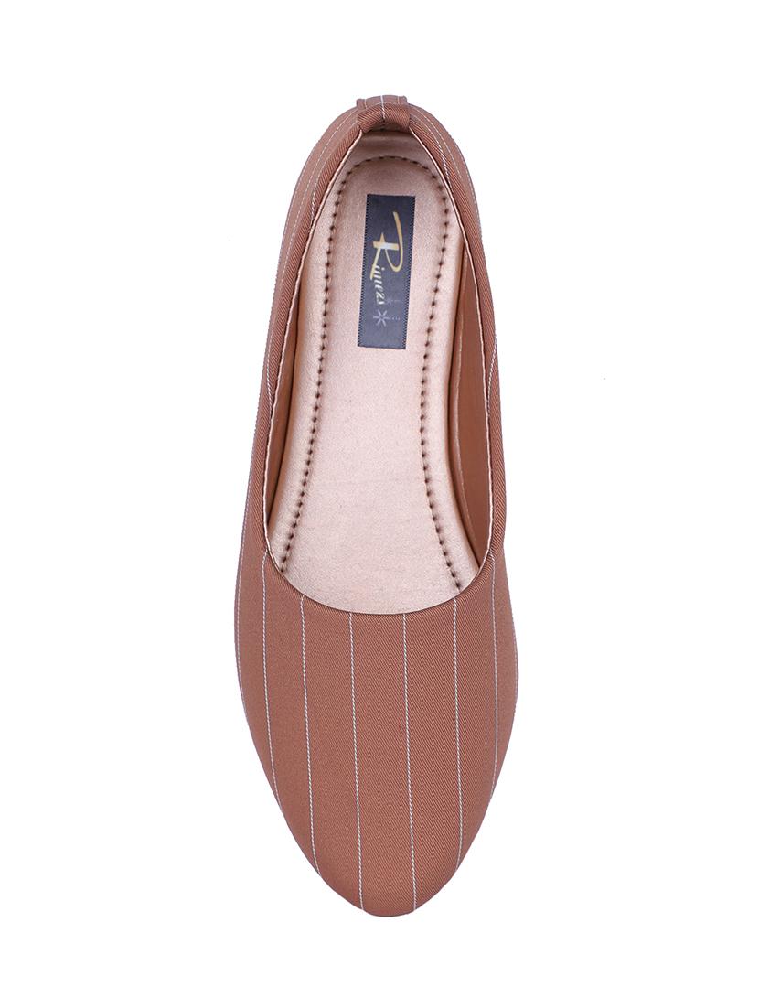 beige fabric slip on ballerina - 17587936 - Standard Image - 4