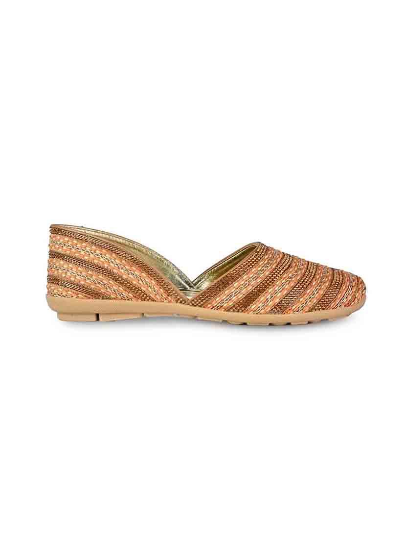 beige synthetic slip on ballerina - 17587958 -  Standard Image - 1