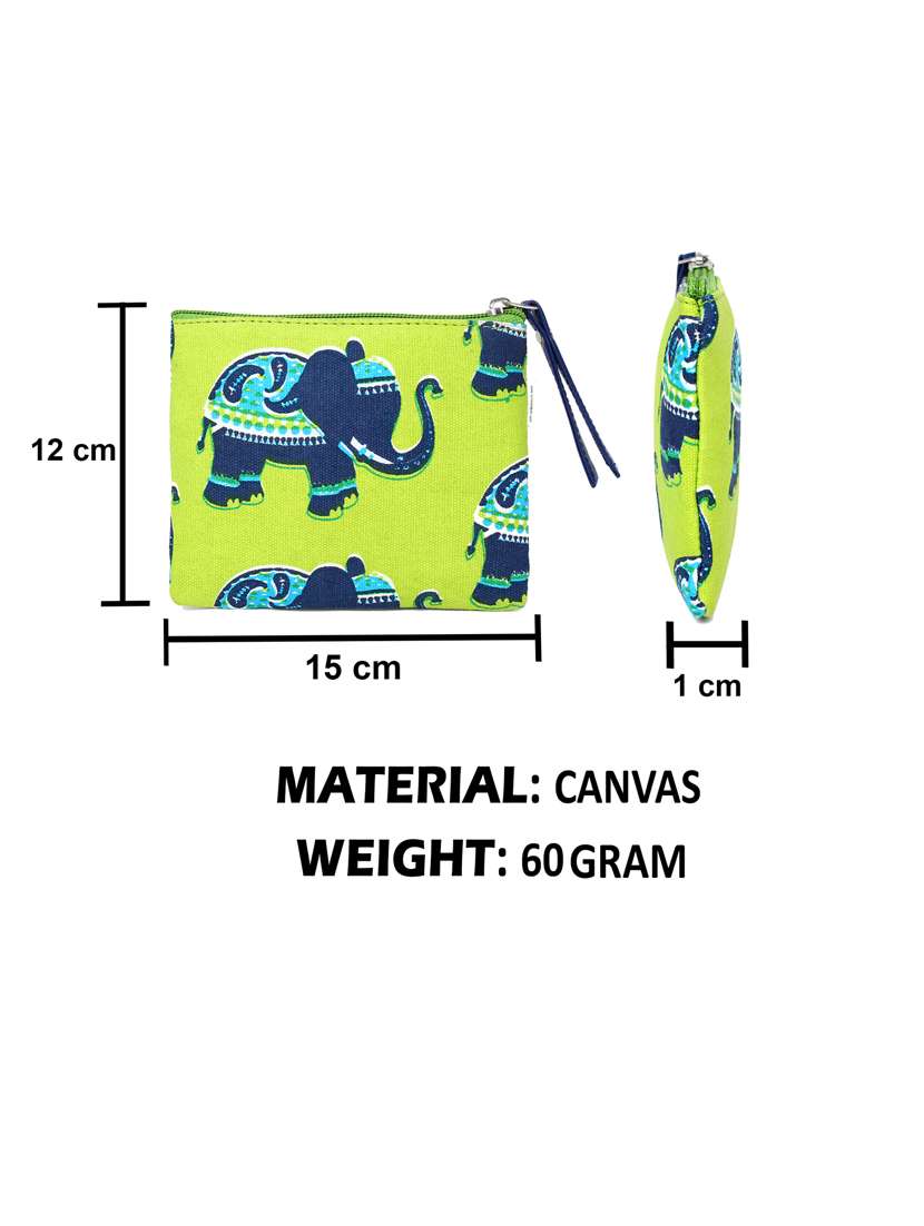 green canvas regular pouch - 17588624 -  Standard Image - 6
