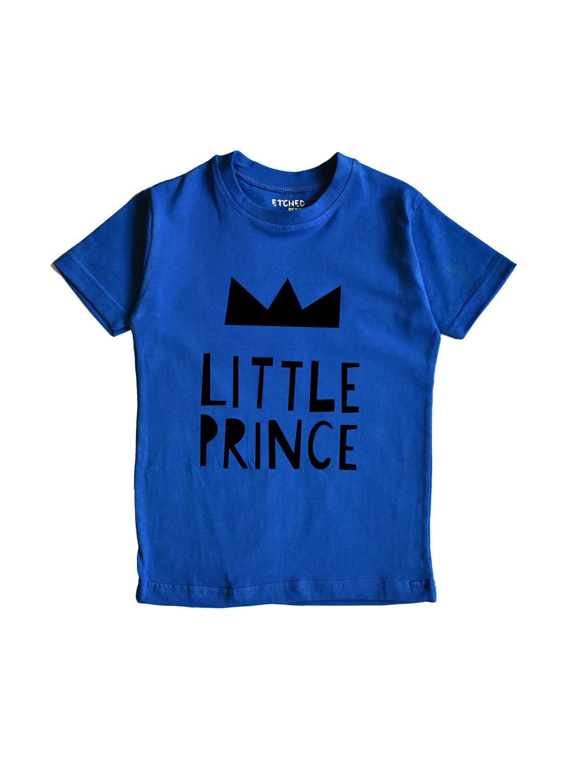 blue graphic  t-shirt