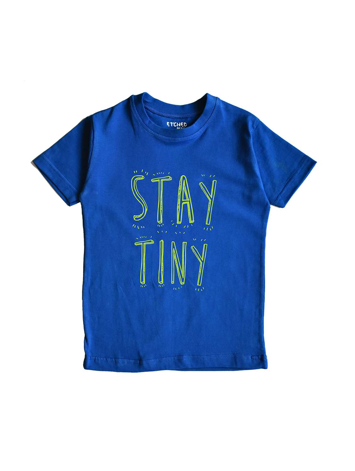 blue graphic  t-shirt