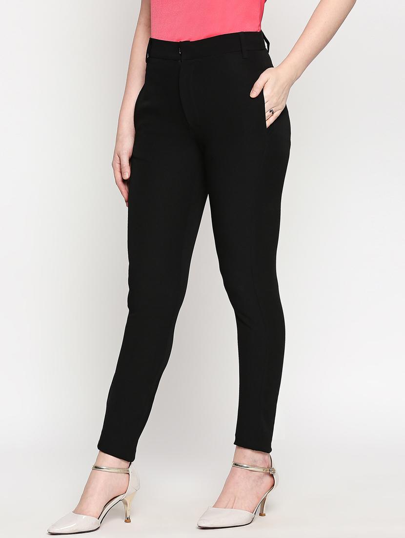 high rise flat front trouser  - 17589097 -  Standard Image - 1