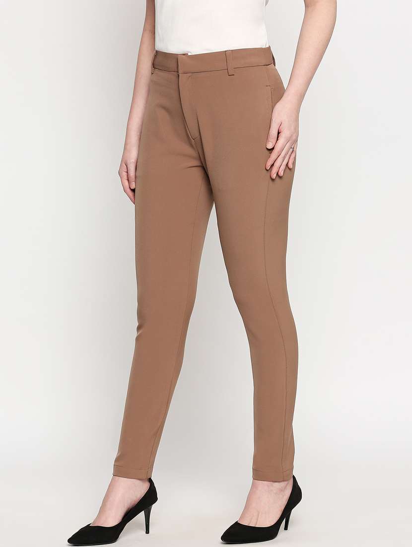 high rise flat front trouser  - 17589099 -  Standard Image - 1